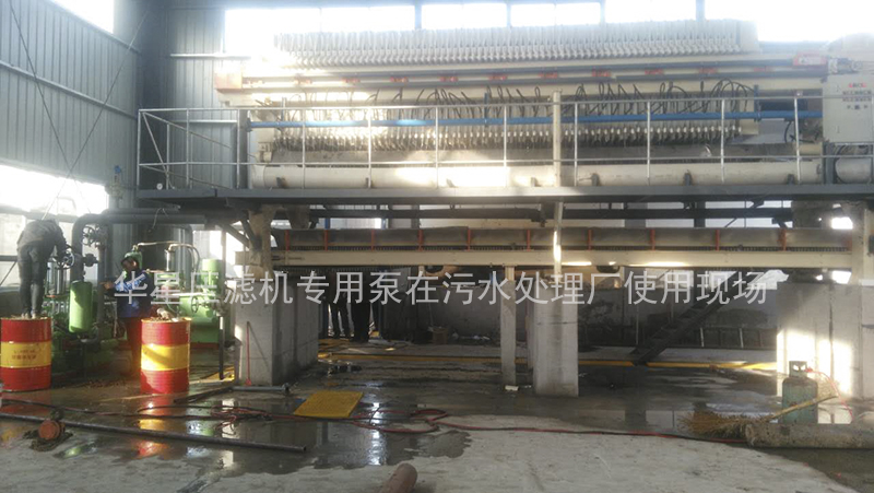 污水處理廠壓濾機專用節(jié)能泵客戶案例